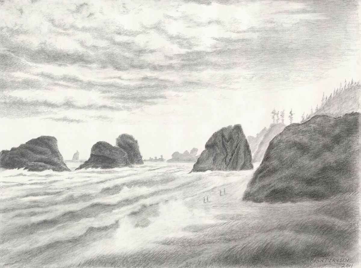 The Bird Rocks at Cannon Beach - The Oregon Coast